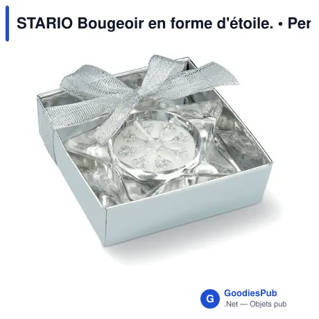 STARIO Bougeoir en forme d'étoile.