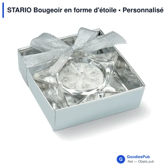 STARIO Bougeoir en forme d'étoile. - Image 1