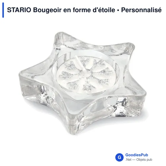 STARIO Bougeoir en forme d'étoile. - Image 2