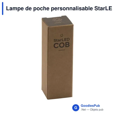 Lampe de poche personnalisable StarLED COB avec logo
