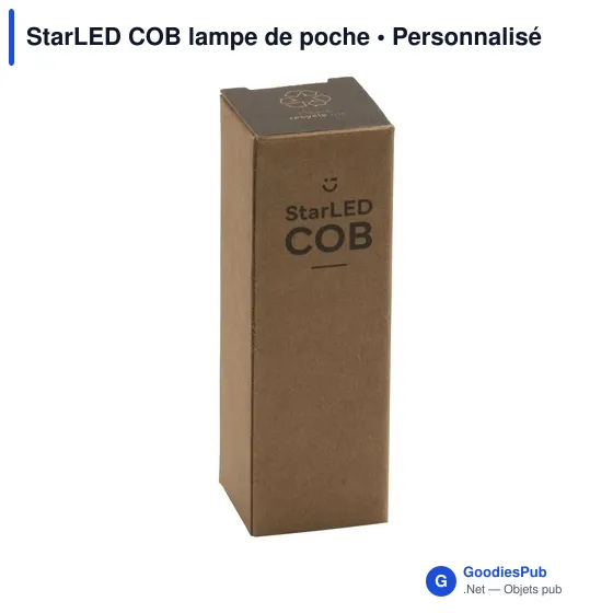 Lampe de poche personnalisable StarLED COB avec logo - Image 12