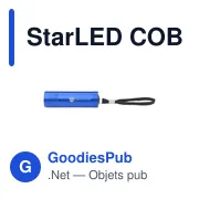 Lampe de poche personnalisable StarLED COB avec logo - Miniature 5