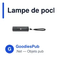 Lampe de poche personnalisable StarLED COB avec logo - Miniature 10