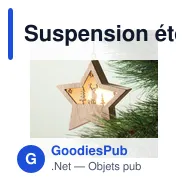 Suspension étoile personnalisable en MDF avec logo - STARLIGHT - Miniature 5