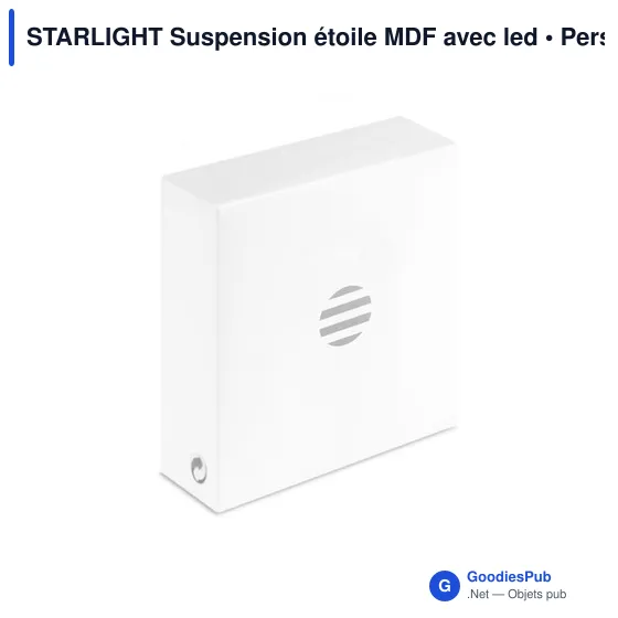 Suspension étoile personnalisable en MDF avec logo - STARLIGHT - Image 6