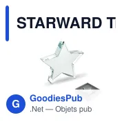 Trophée en verre étoile personnalisable avec logo - STARWARD - Miniature 1