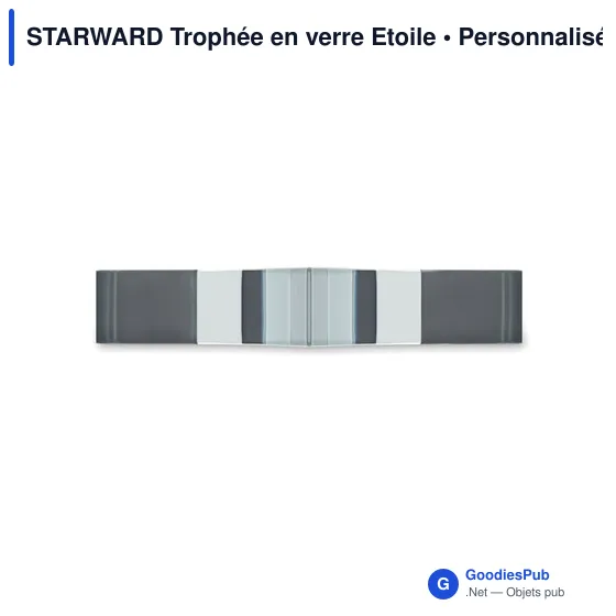 Trophée en verre étoile personnalisable avec logo - STARWARD - Image 6