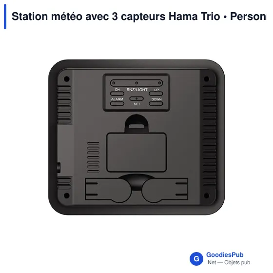 Station météo avec 3 capteurs Hama Trio - Image 4