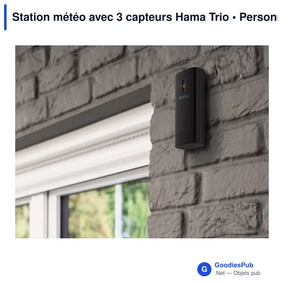 Station météo avec 3 capteurs Hama Trio - Image 6