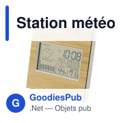 Station météo en bambou Lia - Miniature 2