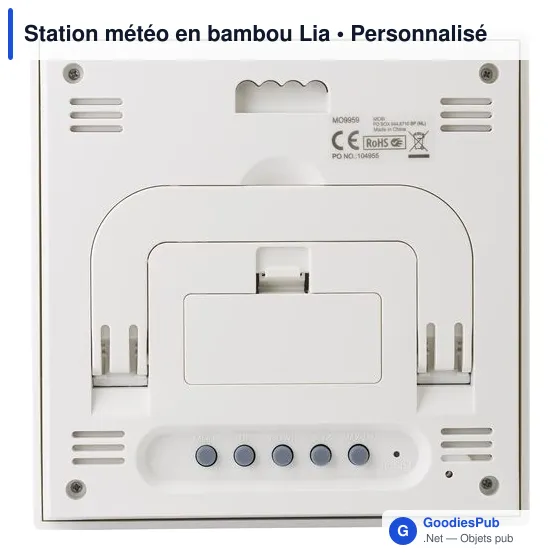 Station météo en bambou Lia - Image 4