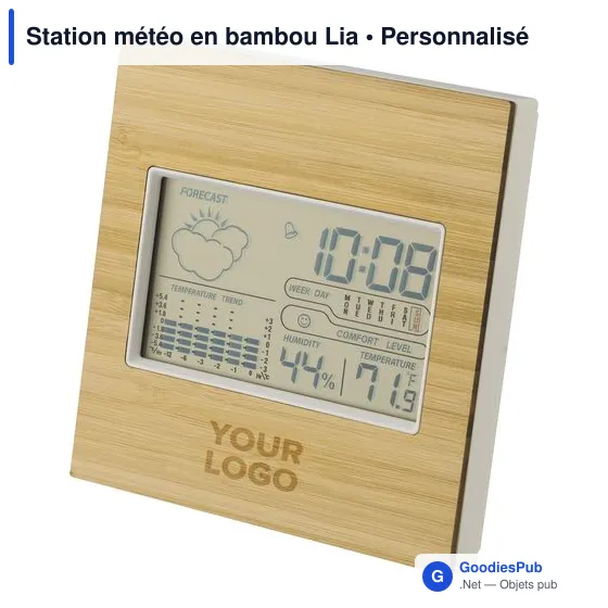 Station météo en bambou Lia - Image 5
