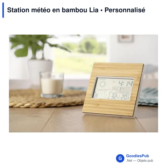 Station météo en bambou Lia - Image 6