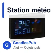 Station météo personnalisable Halima avec logo pour entreprise - Miniature 2