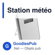 Station météo personnalisable Raja avec logo pour entreprise - Miniature 3