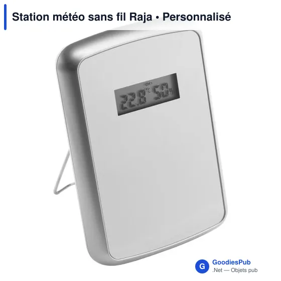 Station météo personnalisable Raja avec logo pour entreprise - Image 3