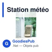 Station météo personnalisable Raja avec logo pour entreprise - Miniature 4