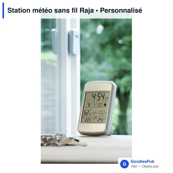 Station météo personnalisable Raja avec logo pour entreprise - Image 4