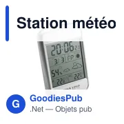 Station météo personnalisable Raja avec logo pour entreprise - Miniature 6