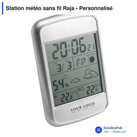 Station météo personnalisable Raja avec logo pour entreprise - Image 6