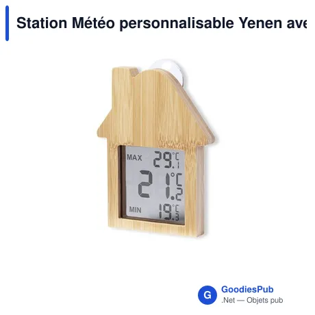Station Météo personnalisable Yenen avec logo pour entreprise