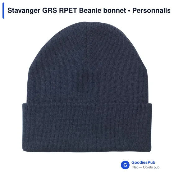 Bonnet personnalisable Stavanger GRS RPET avec logo - Image 2