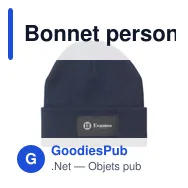 Bonnet personnalisable Stavanger GRS RPET avec logo - Miniature 3