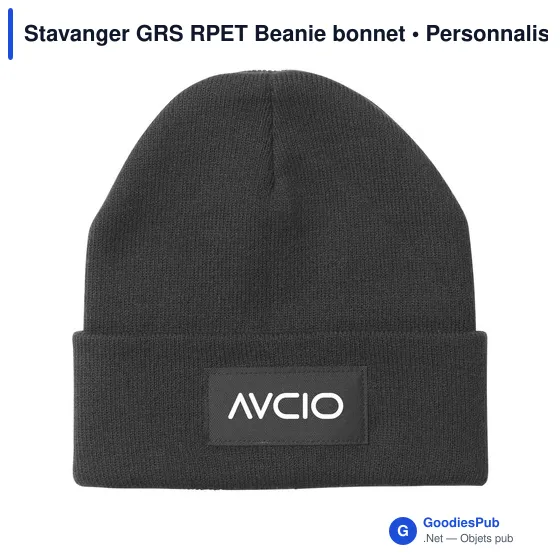 Bonnet personnalisable Stavanger GRS RPET avec logo - Image 6