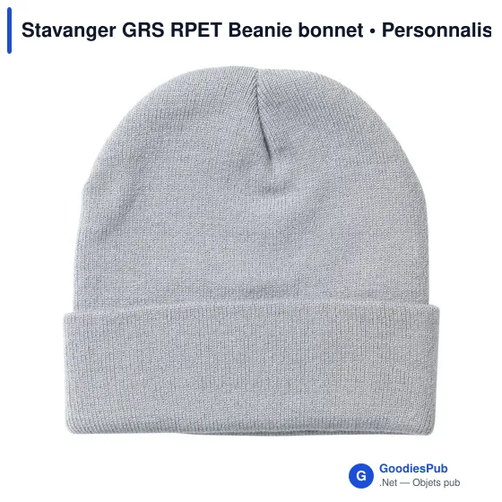 Bonnet personnalisable Stavanger GRS RPET avec logo - Image 8