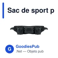 Sac de sport personnalisable STEADY avec logo pour entreprises - Miniature 2