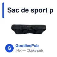 Sac de sport personnalisable STEADY avec logo pour entreprises - Miniature 3