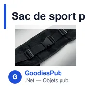 Sac de sport personnalisable STEADY avec logo pour entreprises - Miniature 4