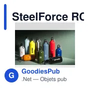 Bouteille en acier inoxydable recyclé personnalisable avec logo - SteelForce RCS 750 - Miniature 5