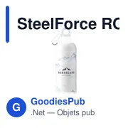 Bouteille en acier inoxydable recyclé personnalisable avec logo - SteelForce RCS 750 - Miniature 6