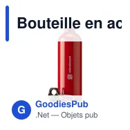 Bouteille en acier inoxydable recyclé personnalisable avec logo - SteelForce RCS 750 - Miniature 10