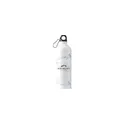 Variante blanc - Bouteille en acier inoxydable recyclé personnalisable avec logo - SteelForce RCS 750