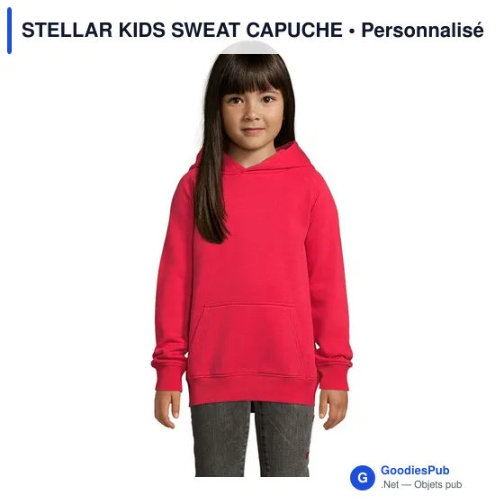 Sweat-shirt enfant personnalisable avec logo - STELLAR KIDS - Image 1
