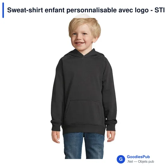 Sweat-shirt enfant personnalisable avec logo - STELLAR KIDS - Image 11