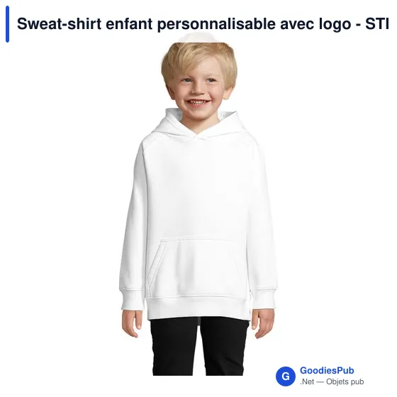 Sweat-shirt enfant personnalisable avec logo - STELLAR KIDS - Image 3
