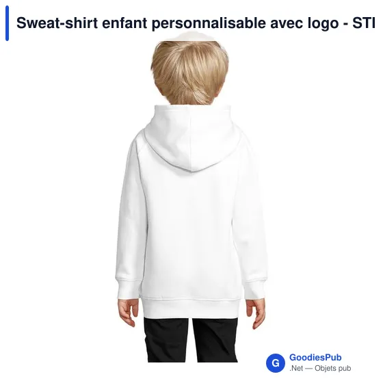 Sweat-shirt enfant personnalisable avec logo - STELLAR KIDS - Image 4