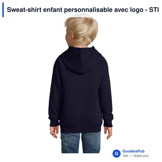 Sweat-shirt enfant personnalisable avec logo - STELLAR KIDS - Image 10