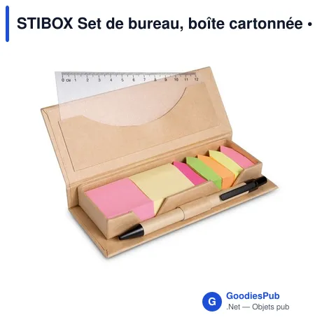 STIBOX Set de bureau, boîte cartonnée