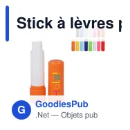 Stick à lèvres personnalisable en ABS recyclé avec logo - Classic Eco - Miniature 1