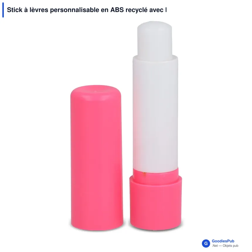 Stick à lèvres personnalisable en ABS recyclé avec logo - Classic Eco - Image 12