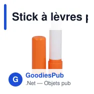 Stick à lèvres personnalisable en ABS recyclé avec logo - Classic Eco - Miniature 3