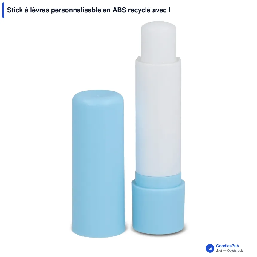 Stick à lèvres personnalisable en ABS recyclé avec logo - Classic Eco - Image 10