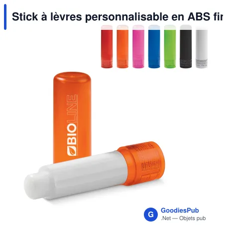 Stick à lèvres personnalisable en ABS finition givrée avec logo - Classic