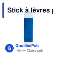 Stick à lèvres personnalisable en ABS finition givrée avec logo - Classic - Miniature 2