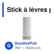 Stick à lèvres personnalisable en ABS finition givrée avec logo - Classic - Miniature 3