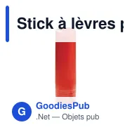 Stick à lèvres personnalisable en ABS finition givrée avec logo - Classic - Miniature 4
